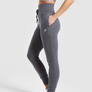 Gymshark High Waisted Joggers - Charcoal Marl